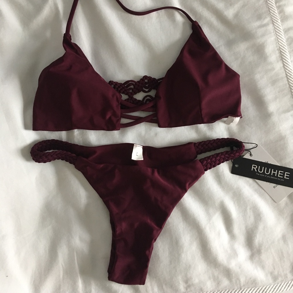 Ruuhee Macramé Brazilian Bikini L